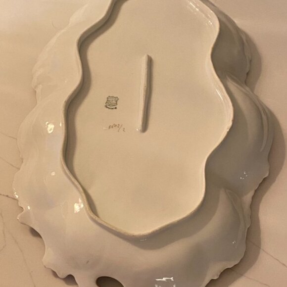 WEIMAR Germany Porcelain Platter Lusterware c1848-1933 Maker Mark - Picture 8 of 10